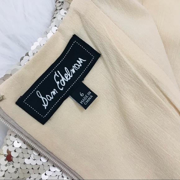 Sam Edelman Sequin Cap Sleeve Shift Dress - Picture 15 of 16